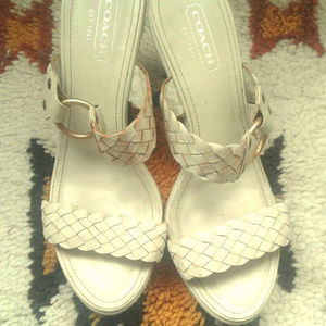COACH Phebe Bone Sandals Size 8B